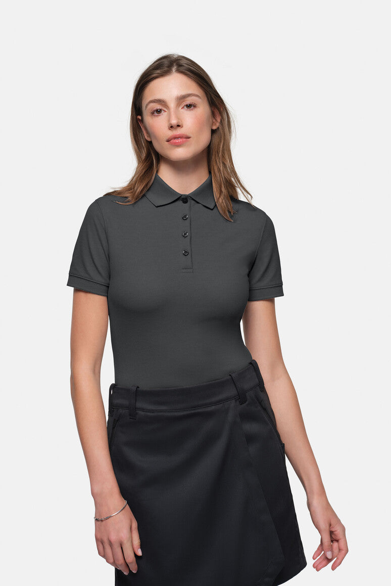 HAKRO Damen Poloshirt MIKRALINAR® ECO - karbongrau
