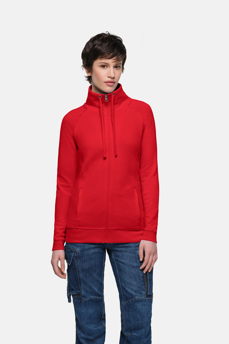 HAKRO Damen Sweatjacke Premium - rot