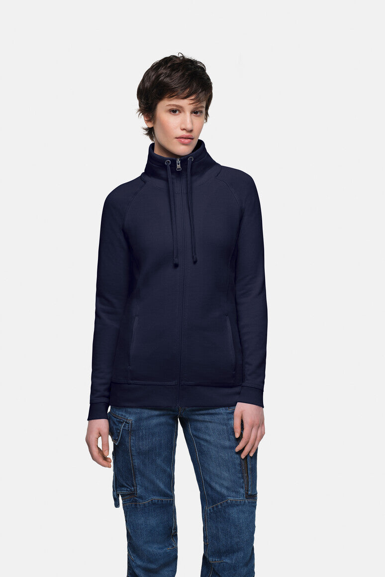 HAKRO Damen Sweatjacke Premium - tinte