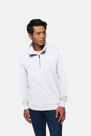 HAKRO Zip-Sweatshirt Premium - weiß