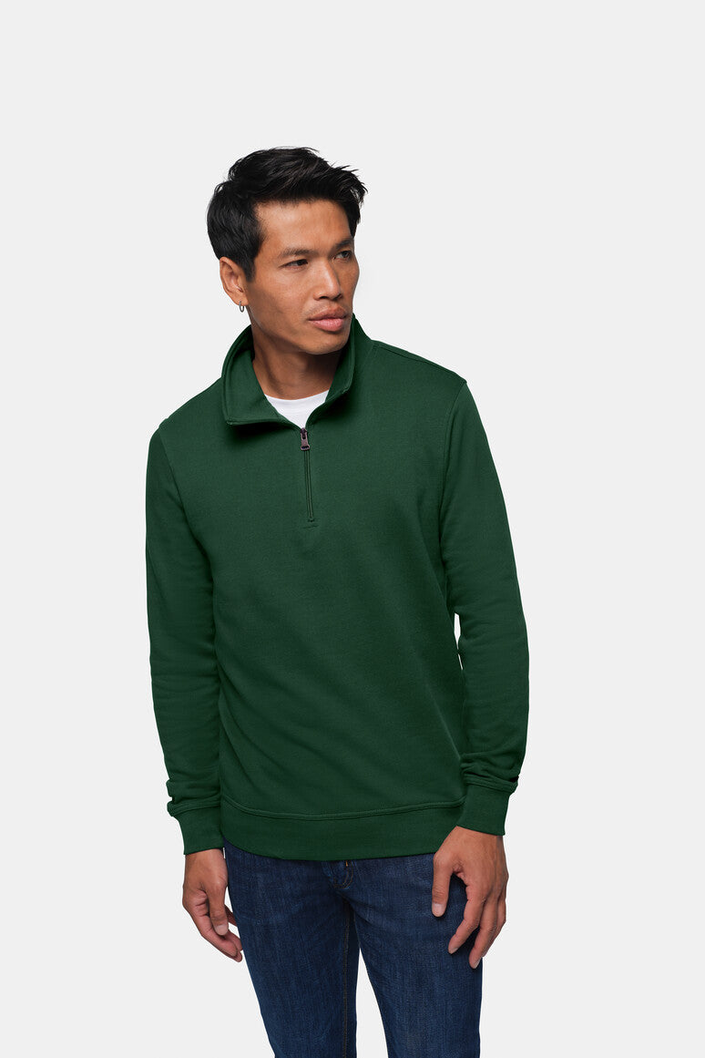HAKRO Zip-Sweatshirt Premium - tanne