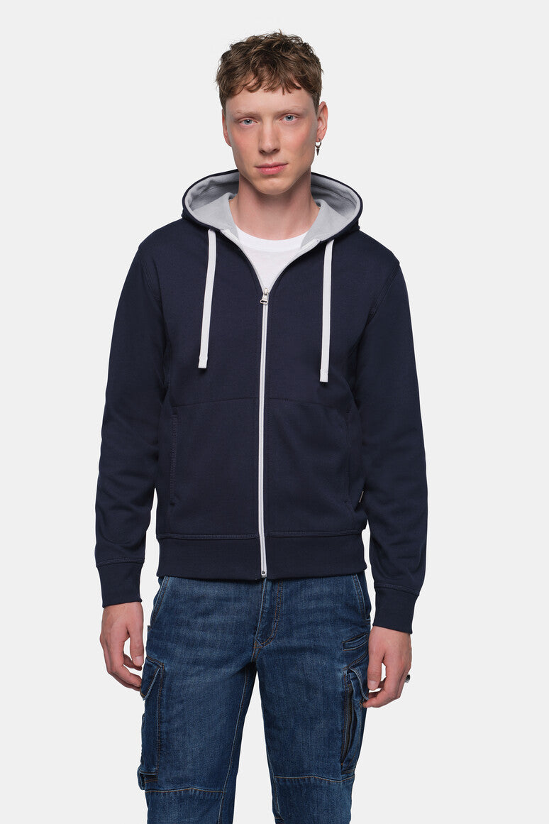 HAKRO Kapuzenjacke Bonded ECO - tinte/silber