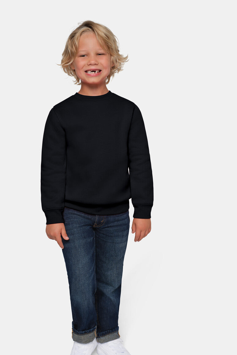 HAKRO Kinder Sweatshirt Bio-Baumwolle - schwarz