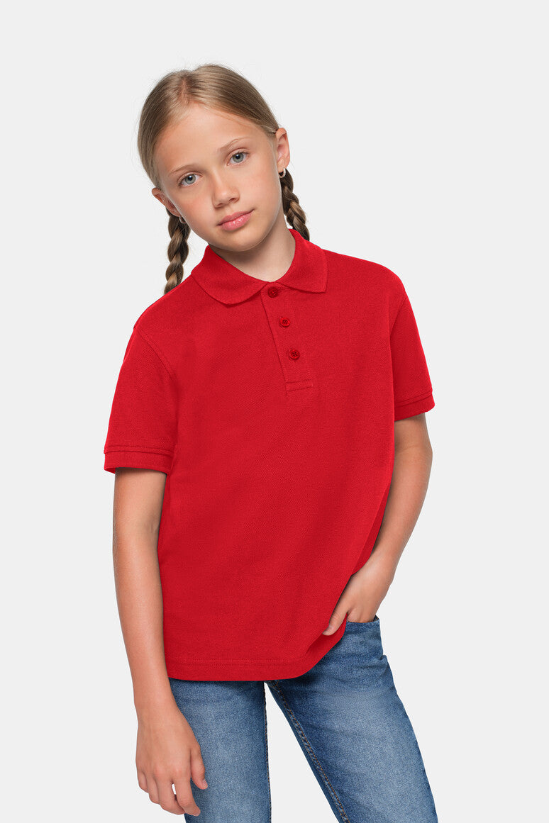 HAKRO Kinder Poloshirt Bio-Baumwolle - rot
