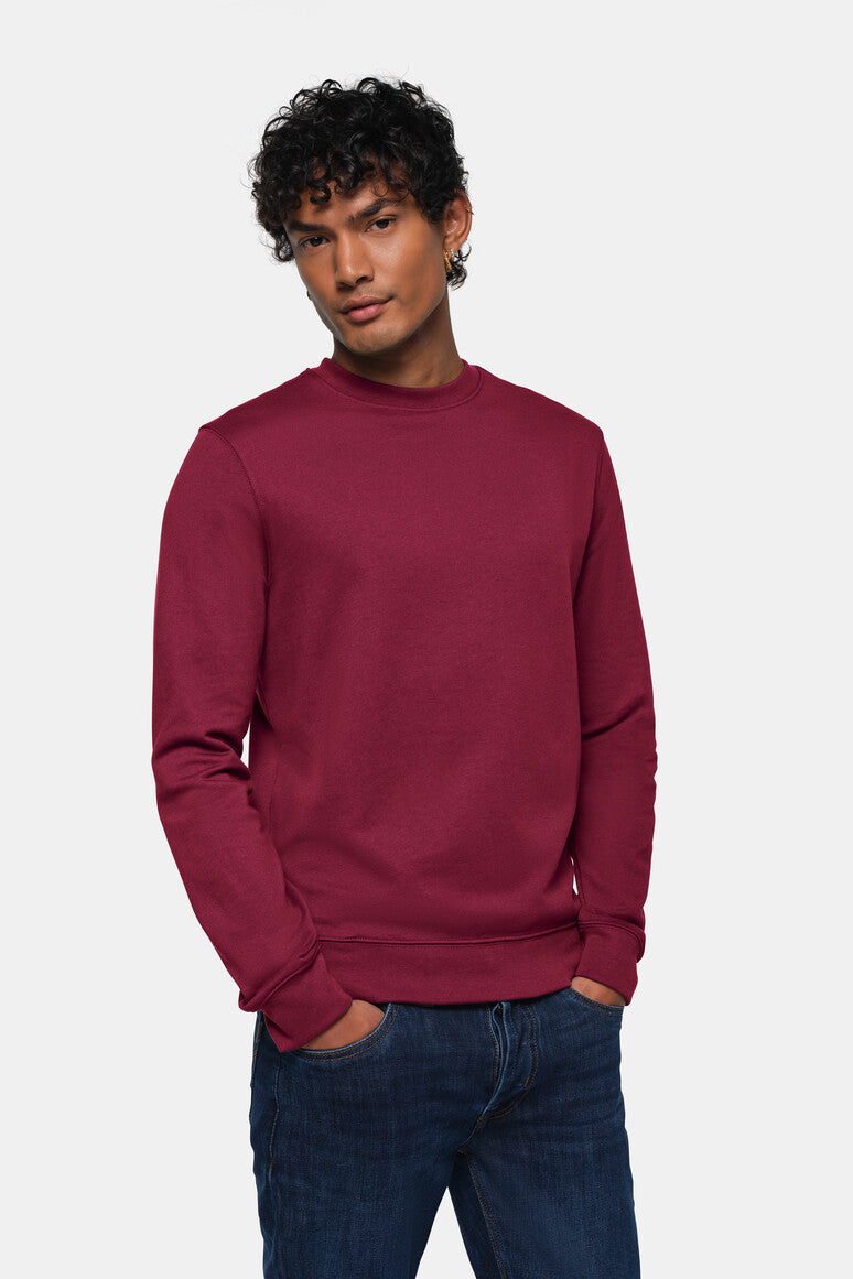 HAKRO Sweatshirt MIKRALINAR® ECO - weinrot