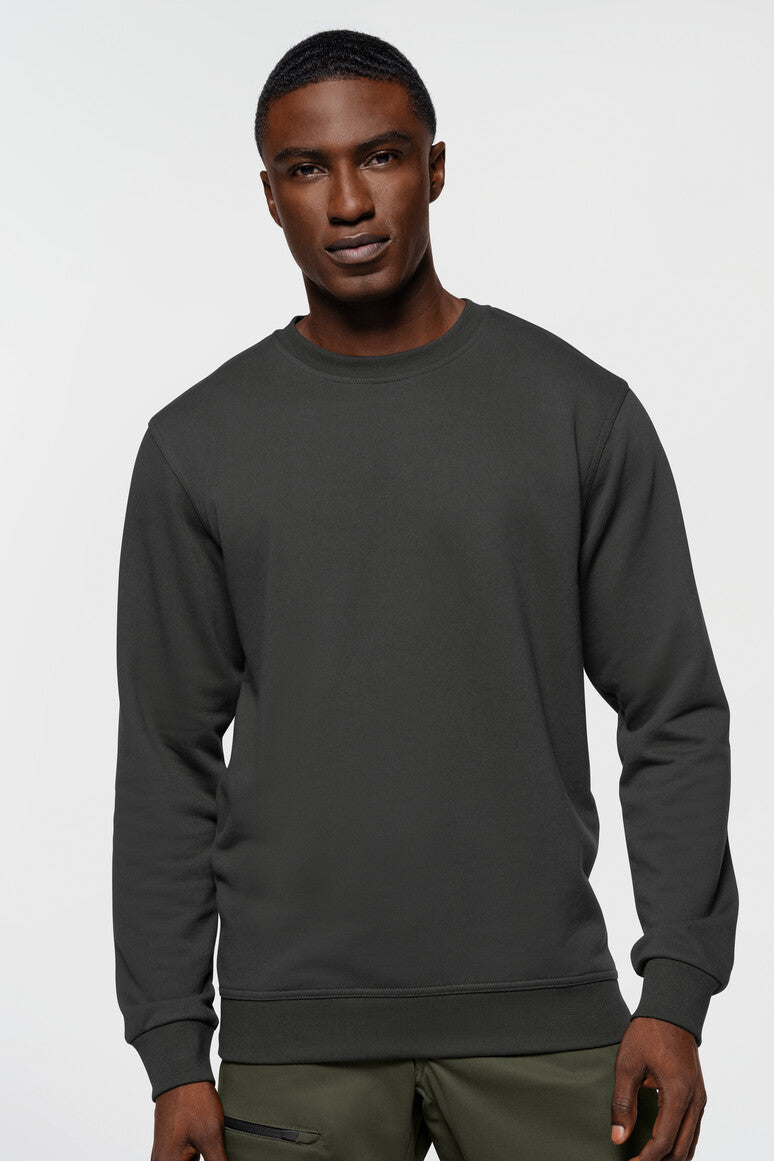 Label-Free Sweatshirt Heavy MIKRALINAR® ECO - karbongrau