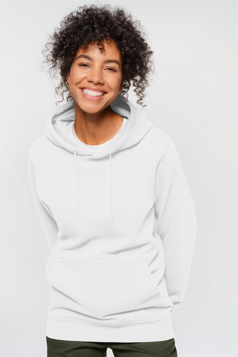 Label-Free Kapuzen-Sweat Heavy MIKRALINAR® ECO - weiß