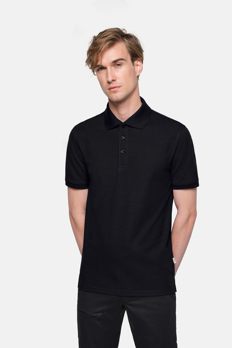 HAKRO Poloshirt MIKRALINAR® ECO - schwarz