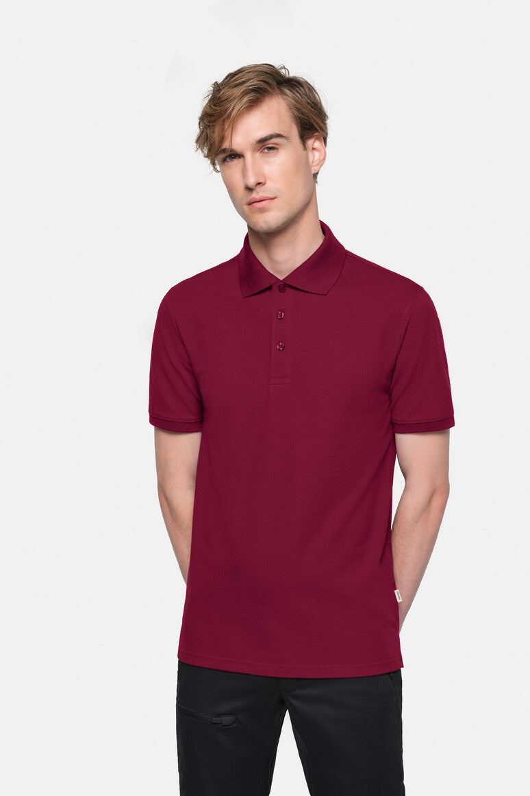 HAKRO Poloshirt MIKRALINAR® ECO - weinrot