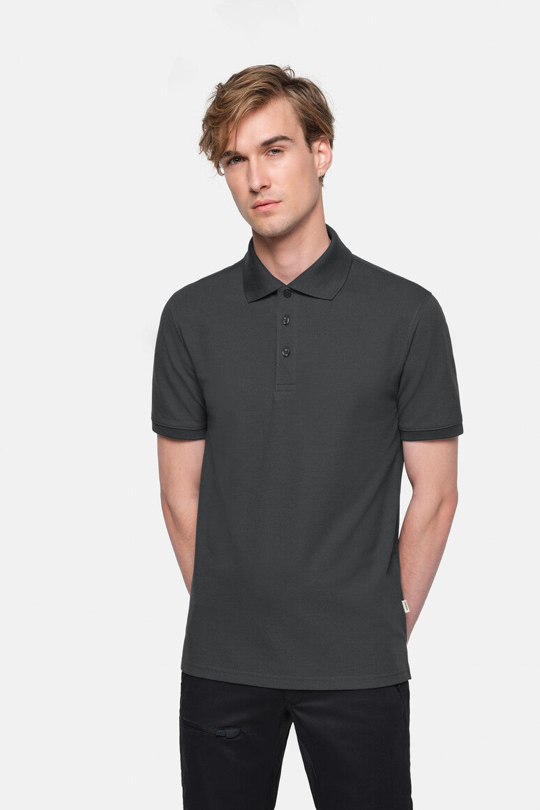 HAKRO Poloshirt MIKRALINAR® ECO - karbongrau
