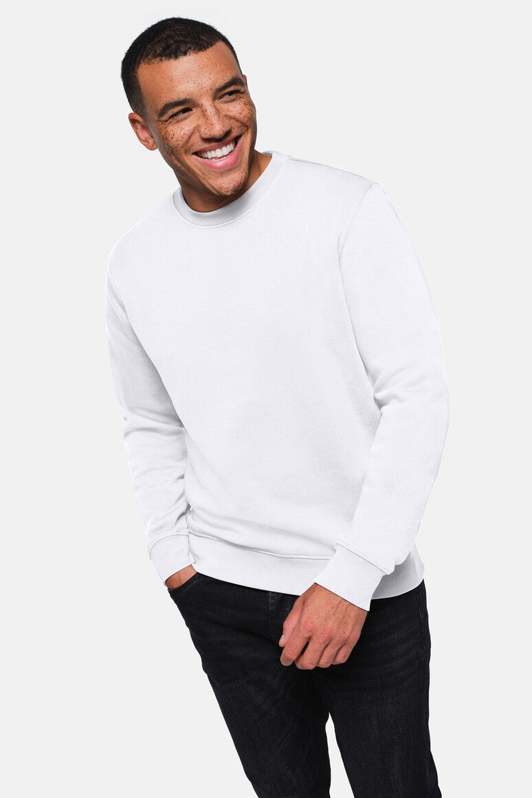 HAKRO Sweatshirt Bio-Baumwolle - weiß