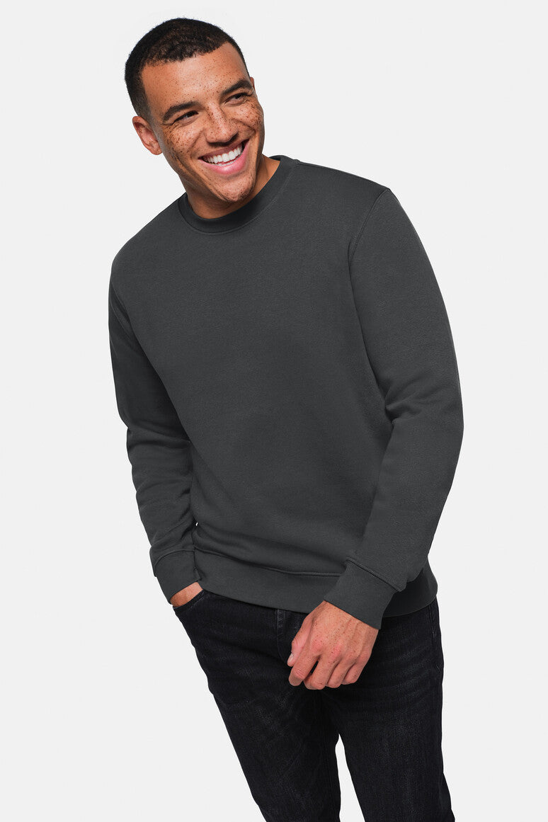 HAKRO Sweatshirt Bio-Baumwolle - karbongrau