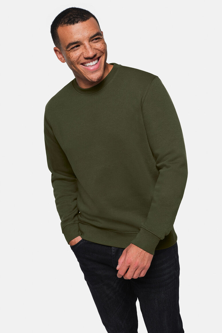 HAKRO Sweatshirt Bio-Baumwolle - olive