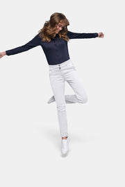 HAKRO Damen Chinohose X-Stretch - weiß