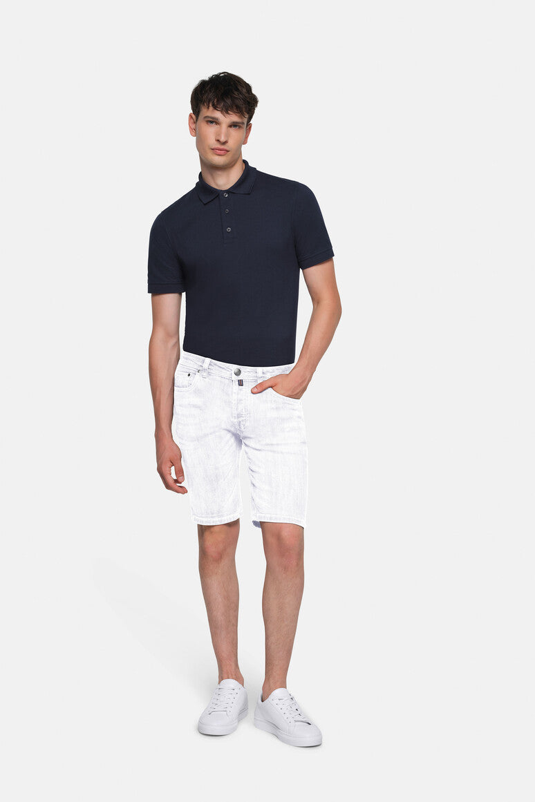 HAKRO 5-Pocket-Jeansshorts X-Stretch ECO - weiß