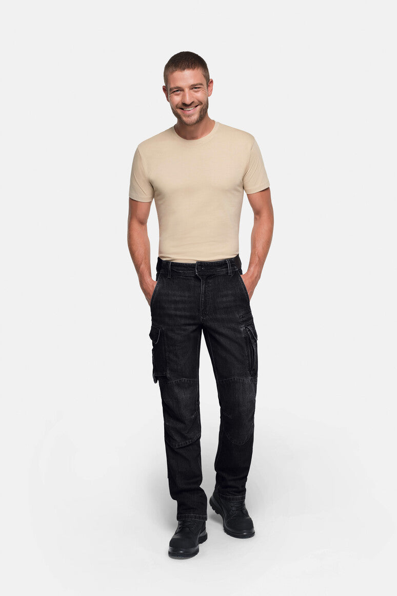 HAKRO Worker-Jeanshose Dyneema® X-Stretch ECO - schwarz