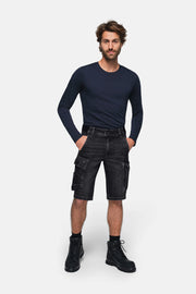 HAKRO Worker-Jeansshorts Dyneema® X-Stretch ECO - schwarz
