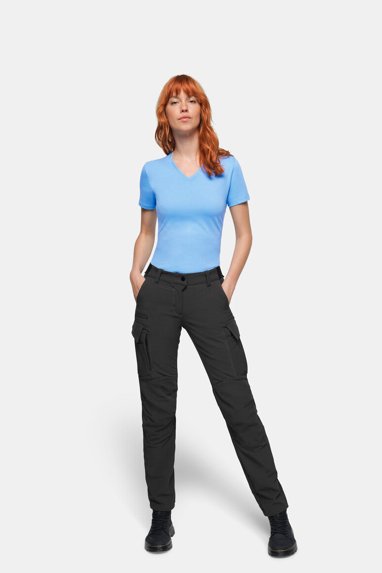 HAKRO Damen Cargo-Funktionshose X-Stretch - karbongrau