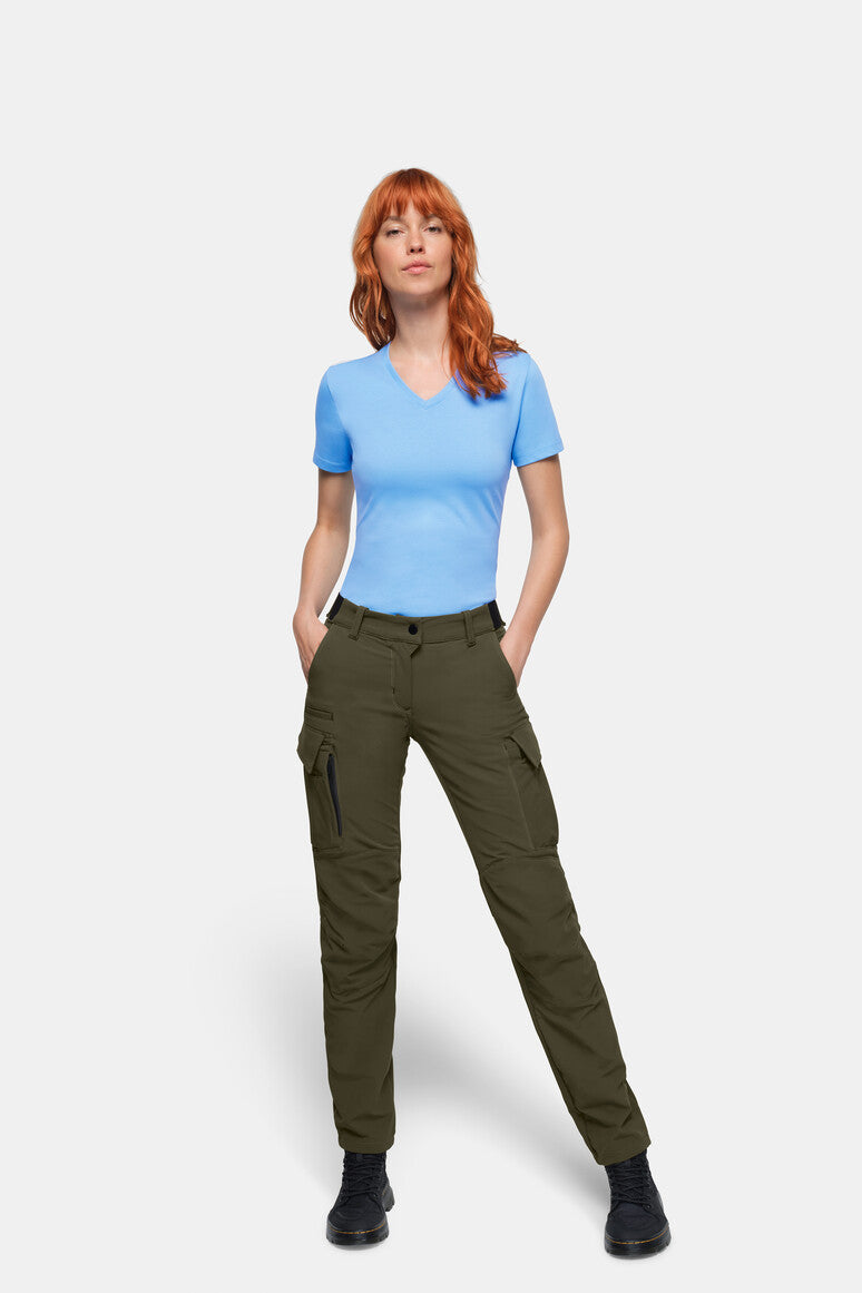 HAKRO Damen Cargo-Funktionshose X-Stretch - olive