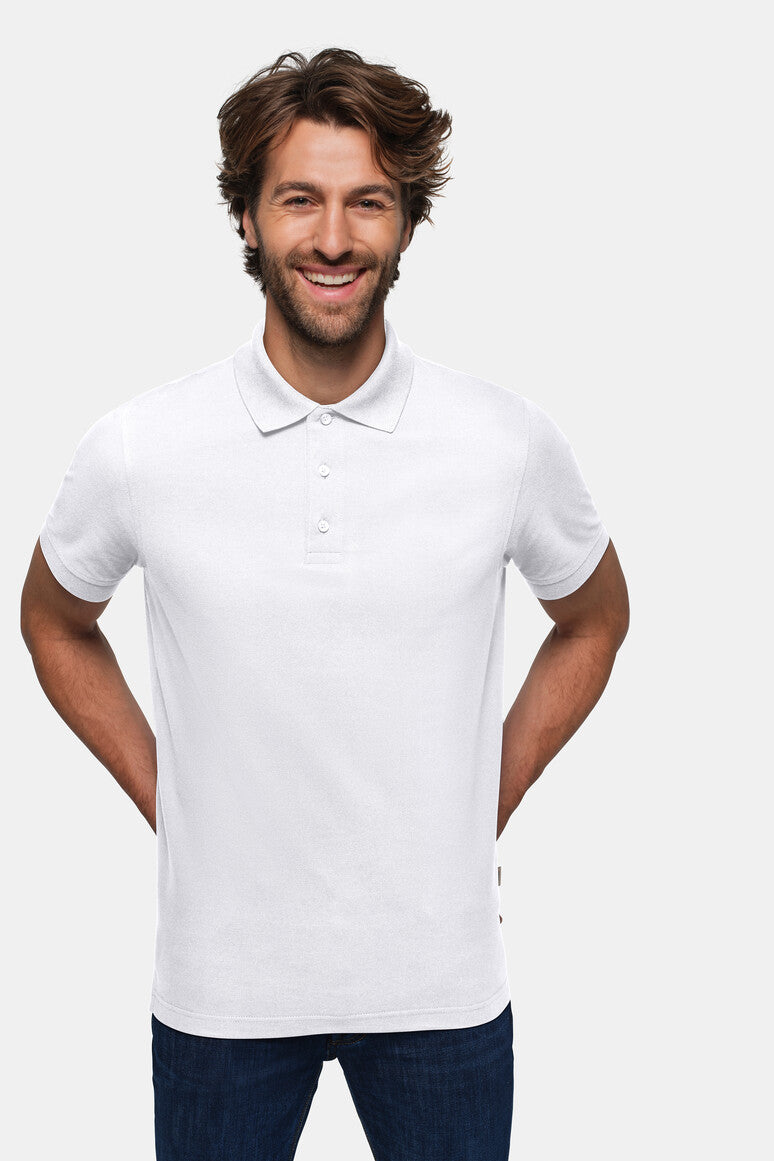 HAKRO Poloshirt Pima-Baumwolle - weiß