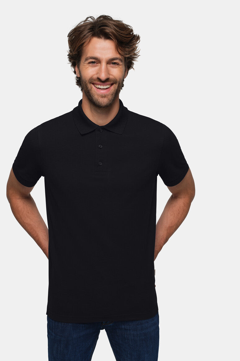 HAKRO Poloshirt Pima-Baumwolle - schwarz