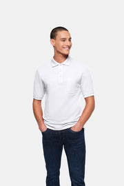 HAKRO Pocket-Poloshirt Top - weiß