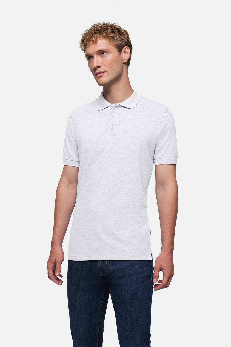 HAKRO Poloshirt Classic - ash meliert