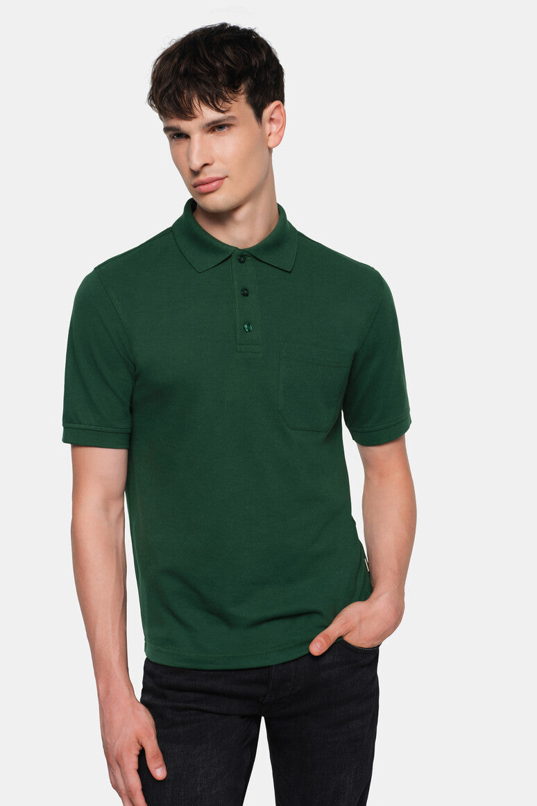 HAKRO Pocket-Poloshirt MIKRALINAR® - tanne