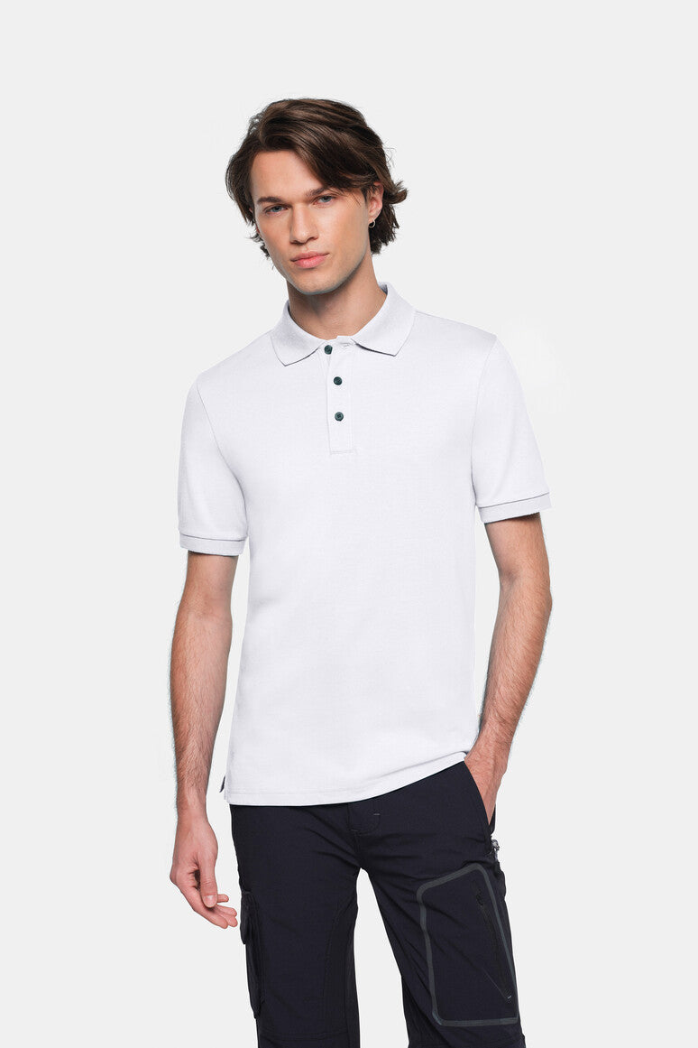 HAKRO COTTON TEC® Poloshirt - weiß