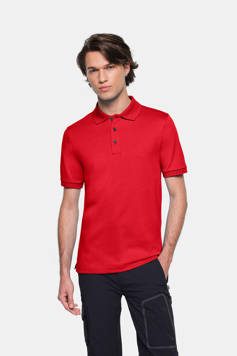 HAKRO COTTON TEC® Poloshirt - rot