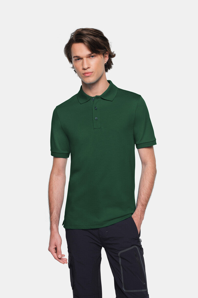 HAKRO COTTON TEC® Poloshirt - tanne