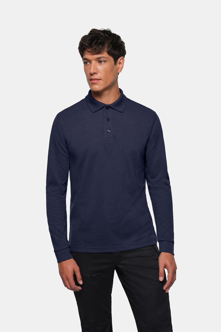 HAKRO Longsleeve-Poloshirt MIKRALINAR® - tinte