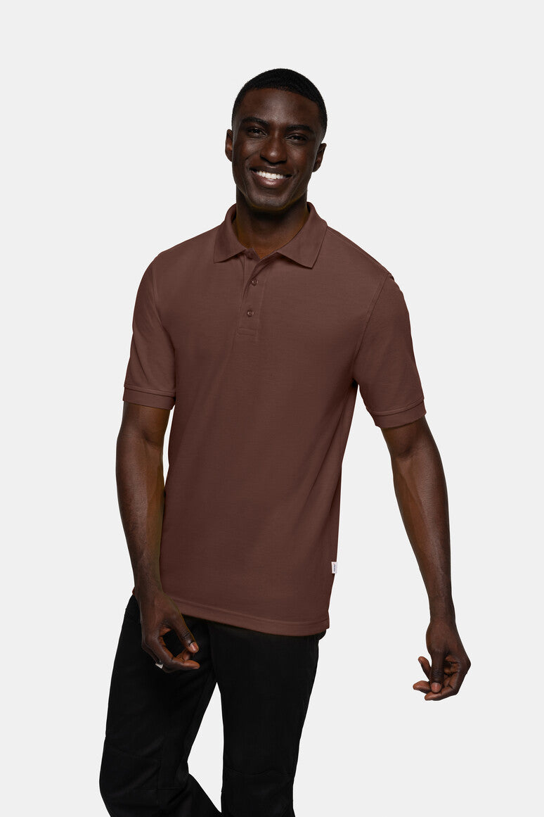 HAKRO Poloshirt MIKRALINAR® - schokolade