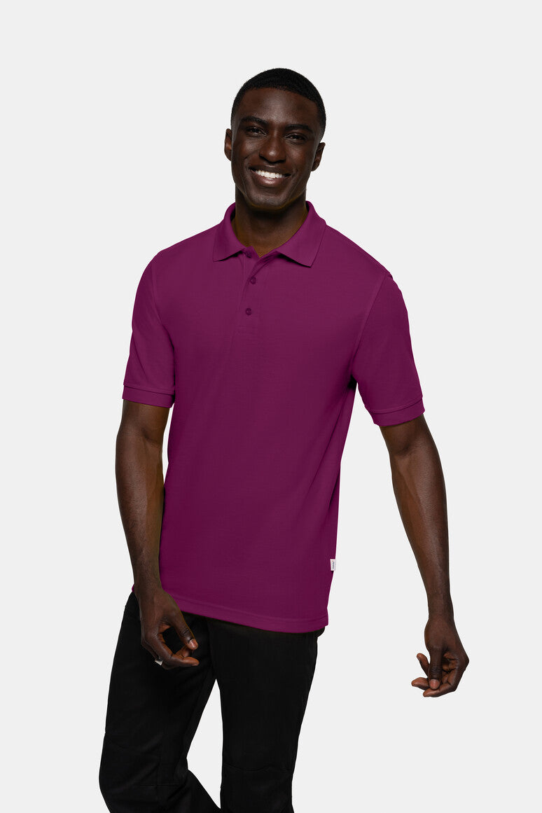 HAKRO Poloshirt MIKRALINAR® - aubergine