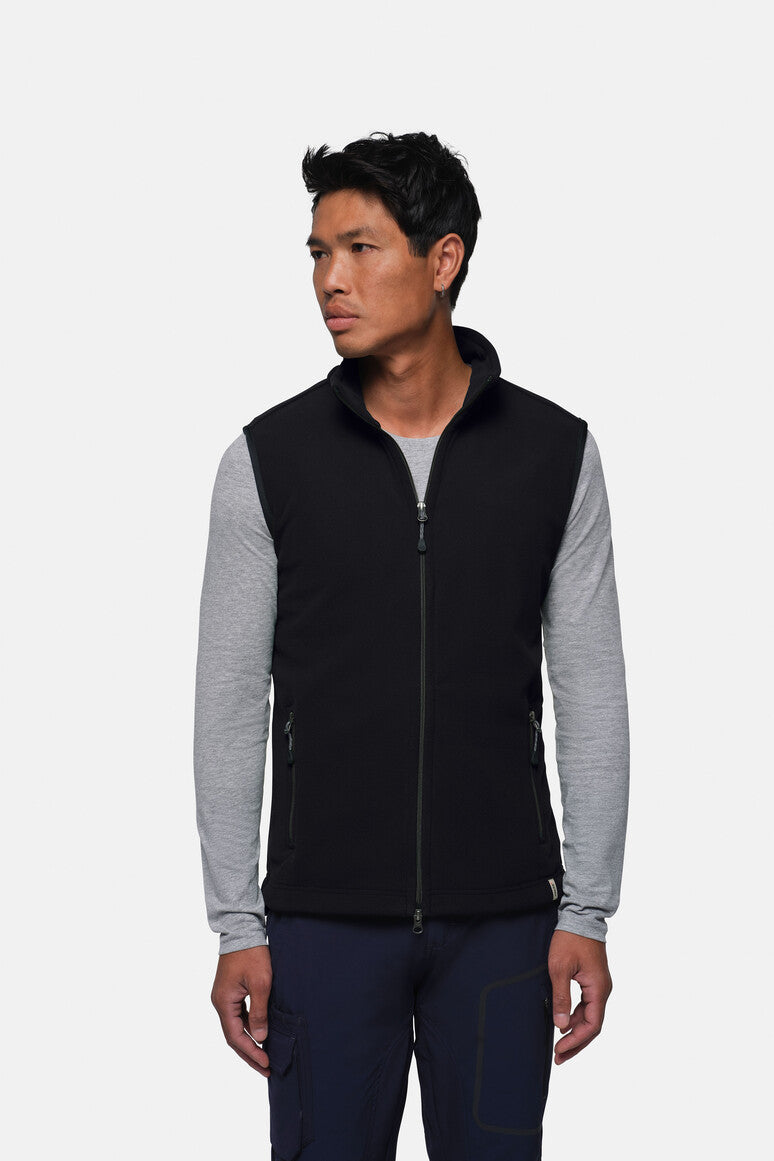 HAKRO Fleeceweste ECO - schwarz