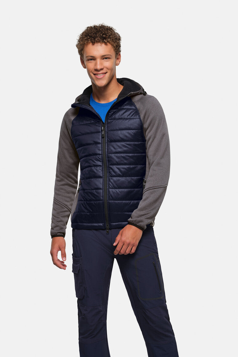 HAKRO Kapuzen-Hybridjacke Contrast - tinte