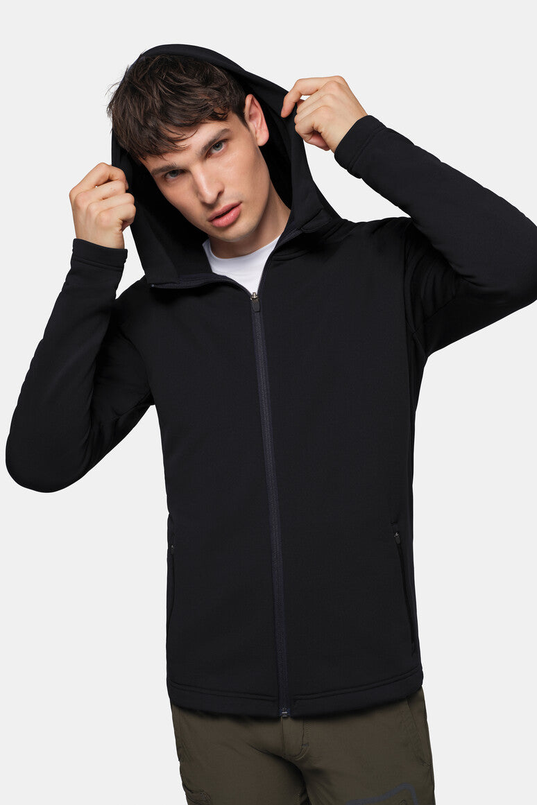 HAKRO Kapuzen-Tecjacke ECO - schwarz