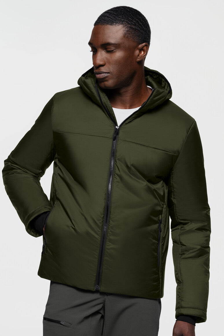 HAKRO Kapuzen-Thermo-Loftjacke - olive